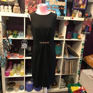 Nwt Calvin Klein midi black dress 8